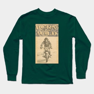 OG BIKER - Born To Be Wild Chimp Long Sleeve T-Shirt